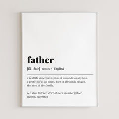 Father Definition Printable by LittleSizzle