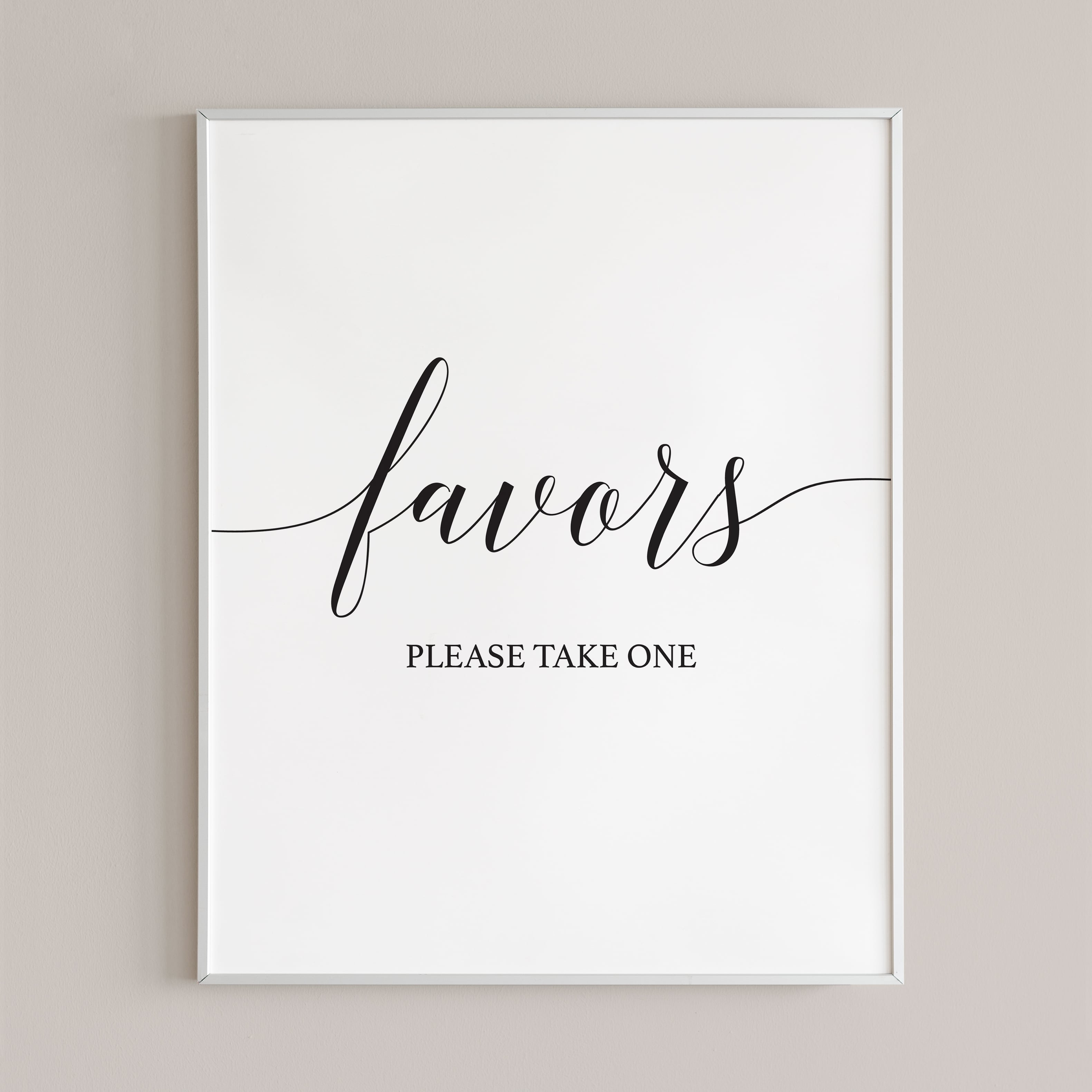 Simple favors table sign by LittleSizzle