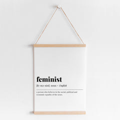 Feminist Definition Print Instant Download