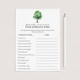 Find Someone Family Reunion Game Printable by LittleSizzle