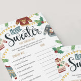 Ugly Sweater Party Mingling Icebreaker Game Printable