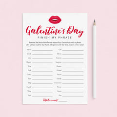 Galentine's Day Party Games Set Printable