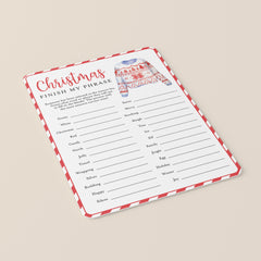 Ugly Sweater Christmas Party Game for Groups Printable