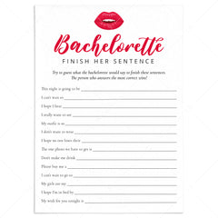 Fun Bach Party Icebreaker Game Finish Her Sentence by LittleSizzle
