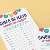 Printable Cinco de Mayo Party Game Finish The Phrase