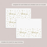 Gold Confetti Gift List, Cards and Labels