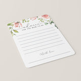 Advice for Mom To Be Floral Printable & Virtual