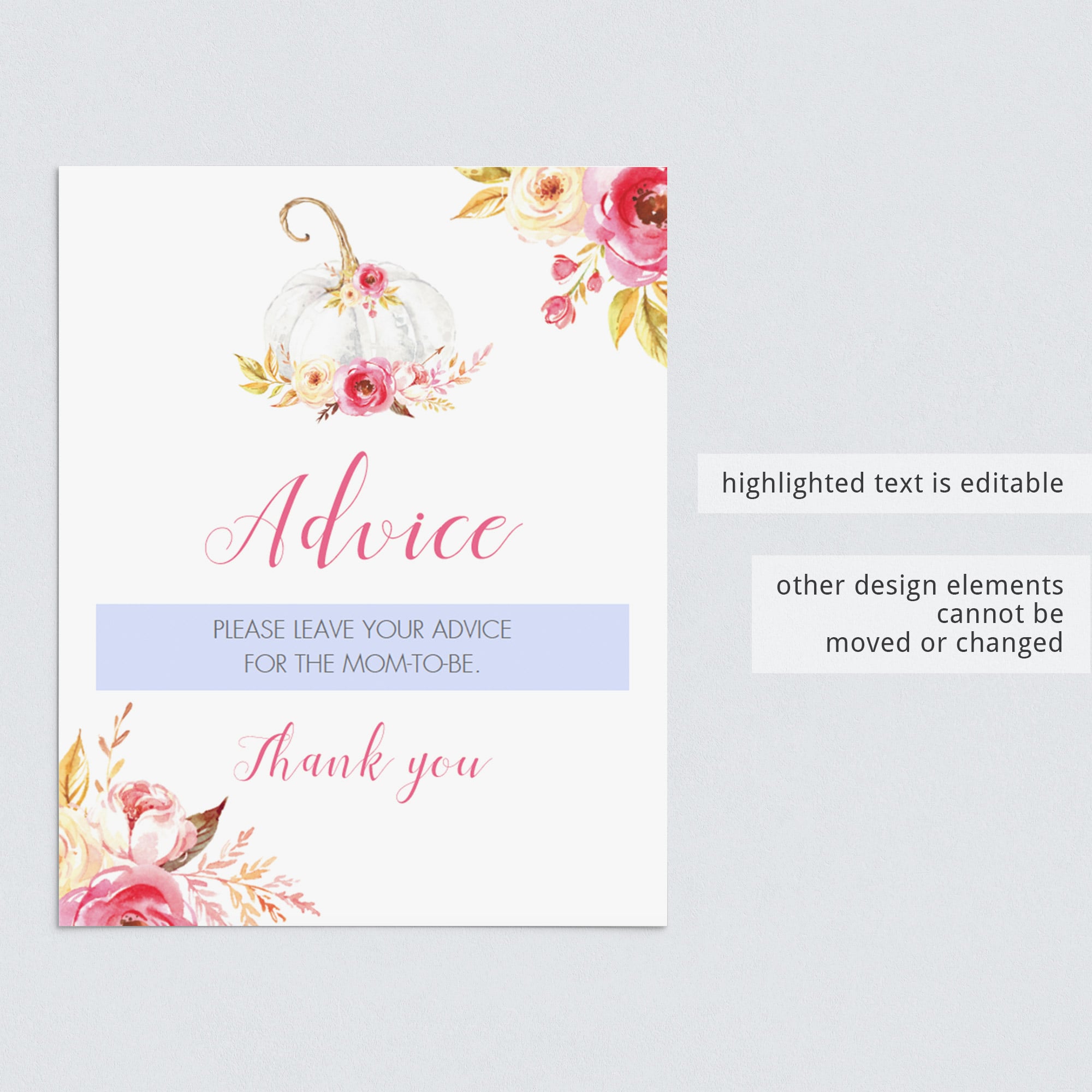 Pink floral baby shower templates by LittleSizzle