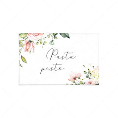 Floral food cards templates by LittleSizzle