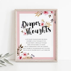Watercolor baby shower games printable PDF by LittleSizzle