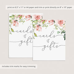 Watercolor flowers on baby shower decorations by LittleSizzle