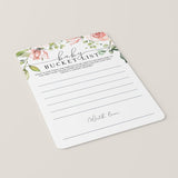 Bucket List for the First Year Baby Shower Game Cards