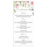 Floral menu card templates by LittleSizzle