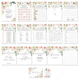 Blush Floral Bridal Shower Complete Bundle DIY Instant Download by LittleSizzle