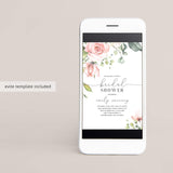Blush Roses Bridal Shower Invitation Templates Download
