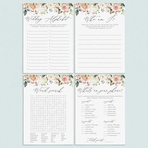 Fun Bridal Party Games Bundle Instant Download Printables – LittleSizzle