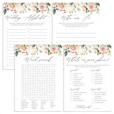 Fun Bridal Party Games Bundle Instant Download Printables – LittleSizzle