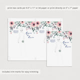 Pink Flowers Bridal Shower Games Pack Instant Download