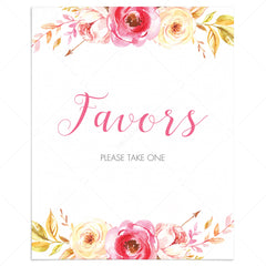 Favors please take one table sign printable by LittleSizzle