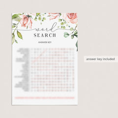 Word search game with hidden message for baby shower by LittleSizzle