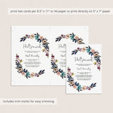 Floral baby shower change of plans announcement template by LittleSizzle