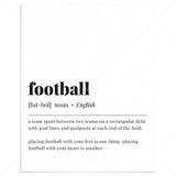Football Definition Print Instant Download by LittleSizzle
