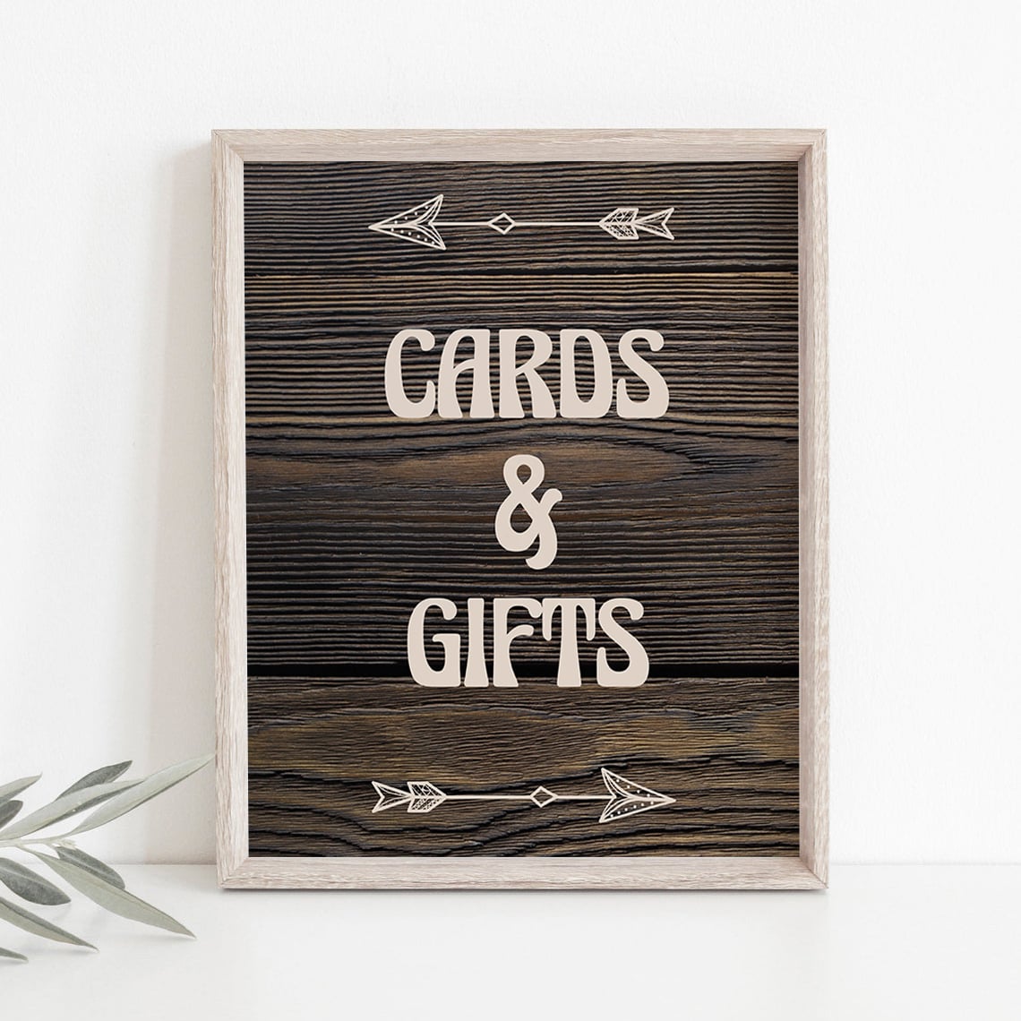 Rustic gifts sign download for forest party by LittleSizzle