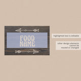 Editable food labels for rustic party by LittleSizzle