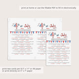American Trivia Game for Fourth of July Party Printable & Virtual
