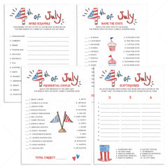 Independence Day Party Games Package | Print at Home or Play Online ...