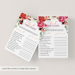 find the guest bridal game boho theme