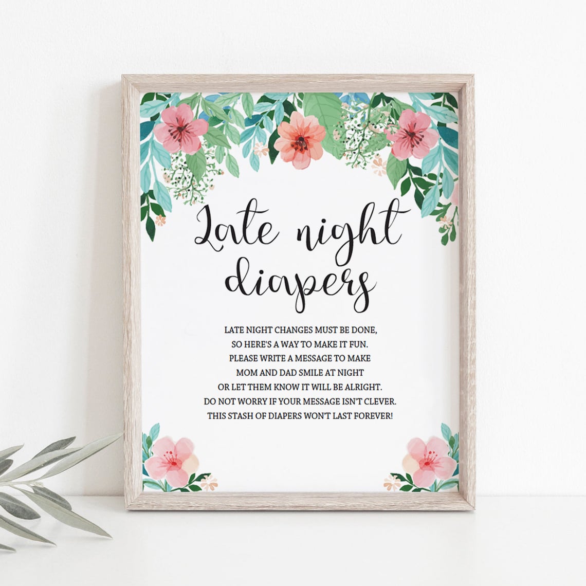 Watercolor flowers baby sprinkle game by LittleSizzle