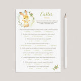 Easter Quiz for Family Printable & Virtual by LittleSizzle