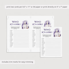 Printable Halloween Words Scramble Game
