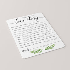 Editable bridal mad libs template instant download by LittleSizzle