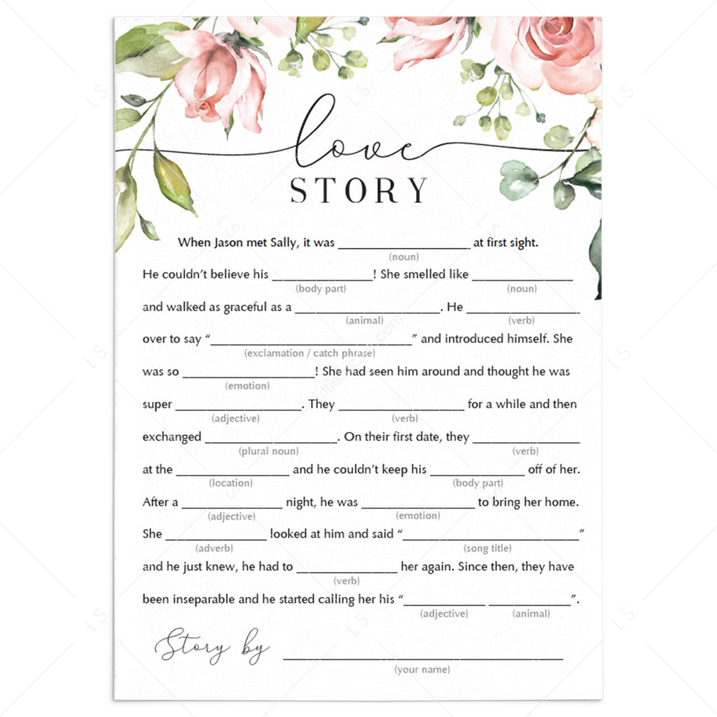 Funny Bridal Shower Mad Libs Love Story Printables – LittleSizzle funny-bridal-shower-mad-libs-love-story-printables-littlesizzle
