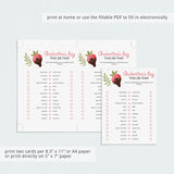 4 Fillable Galentines Day Games Instant Download