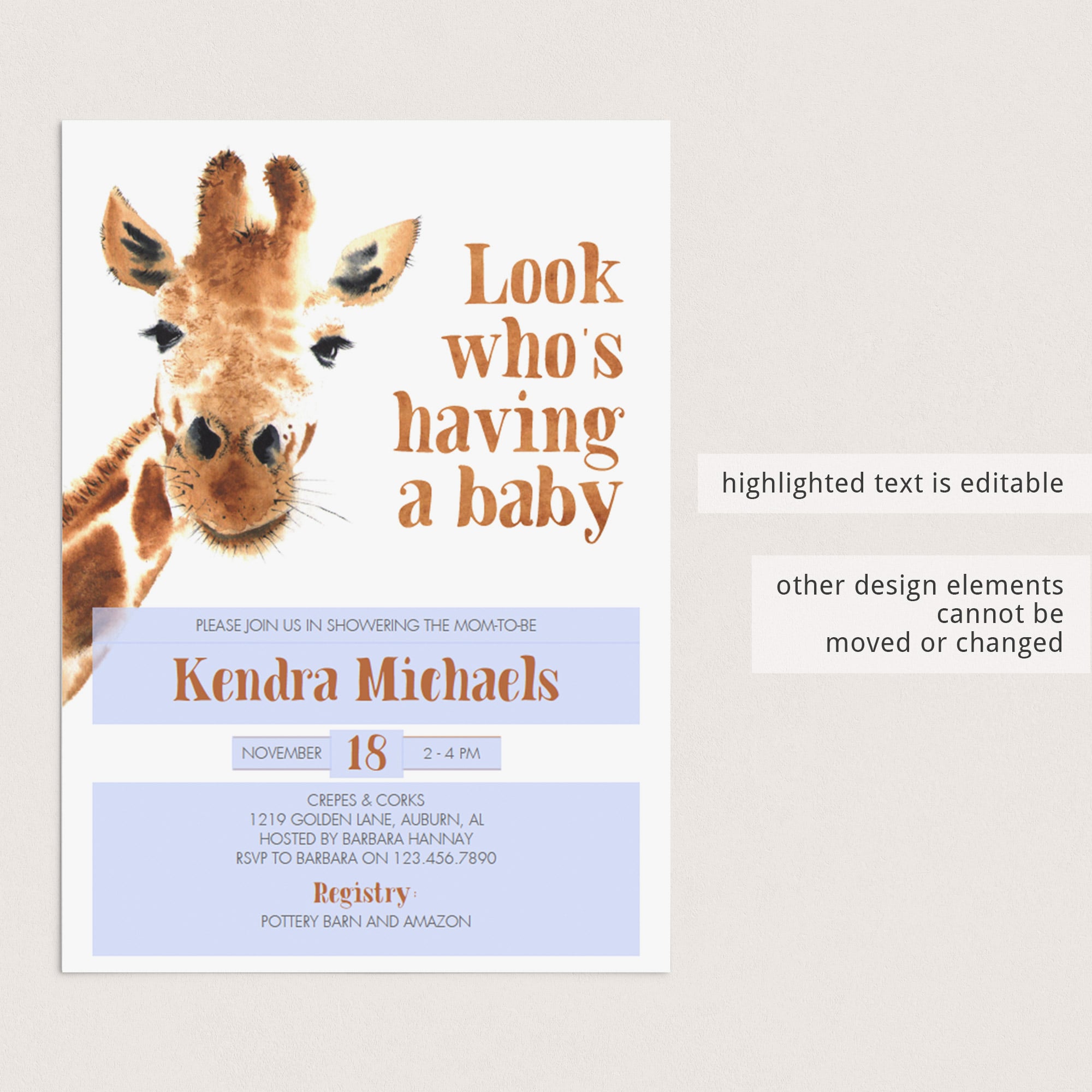 Funny baby invitation templates digital download by LittleSizzle