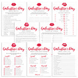 Printable Galentines Day Game Bundle Digital Files by Littlesizzle