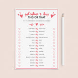 Fun Galentine's Day Party Game This Or That by LittleSizzle