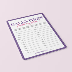 Galentine's Day Game Printable Finish That Phrase