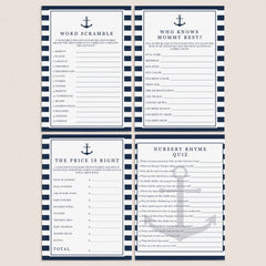 Printable baby shower games for boys by LittleSizzle