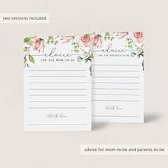Watercolor garden themed baby shower games by LittleSizzle