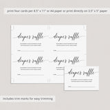 DIy diaper raffle tickets template by LittleSizzle