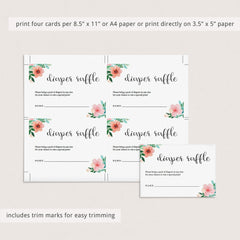 Floral Baby Shower Invitation Set Templates