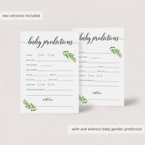 Baby shower baby prediction card printable by LittleSizzle