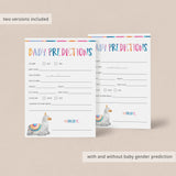 Alpaca baby shower games instant download baby predictions by LittleSizzle