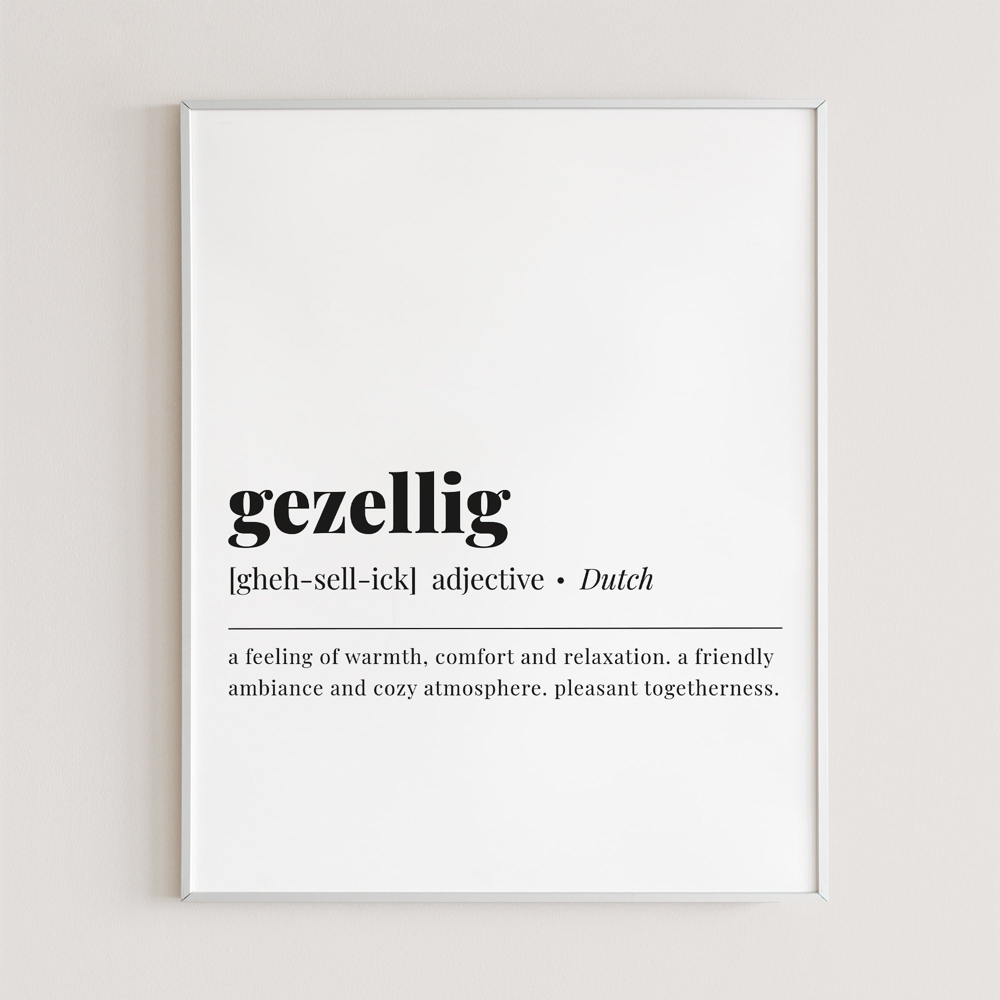 Gezellig Definition Print Instant Download by Littlesizzle