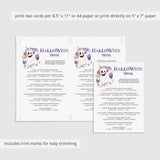 Printable Halloween Trivia for Family Instant Download