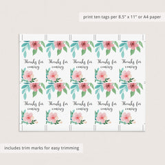 Download floral thank you cards by LittleSizzle